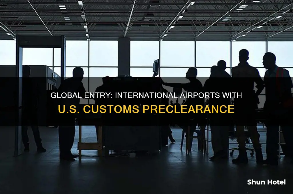 what international airports have us customs
