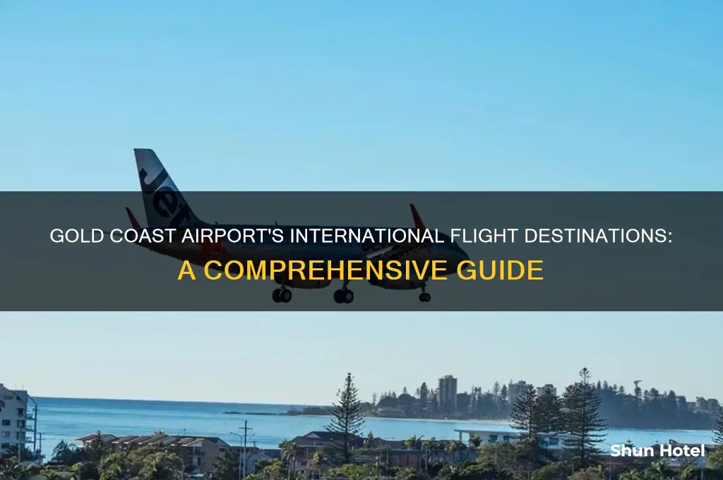 what international flights leave from gold coast airport