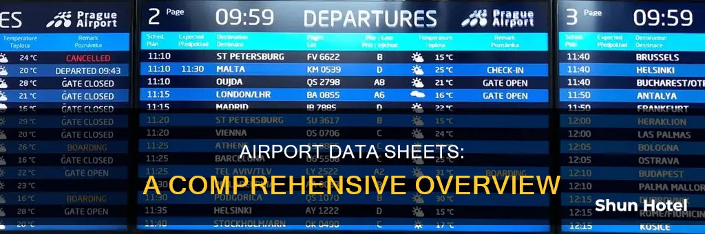 what is a data sheet airport