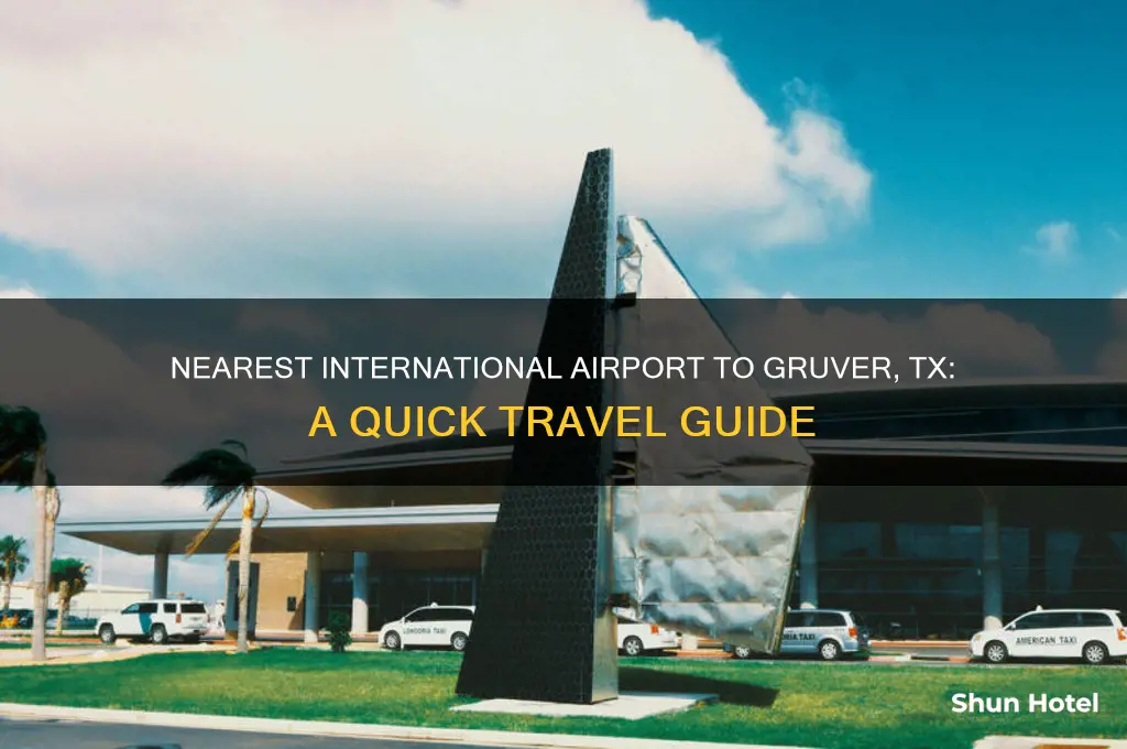 what is a international airport close to gruver tx airport