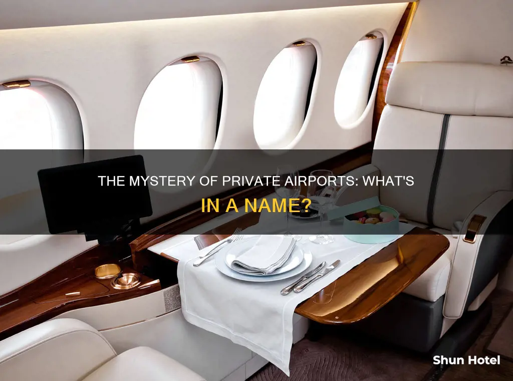 what is a private airport called