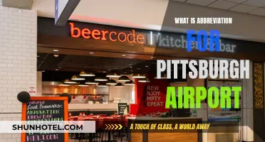 Pittsburgh Airport: What's the Abbreviation?