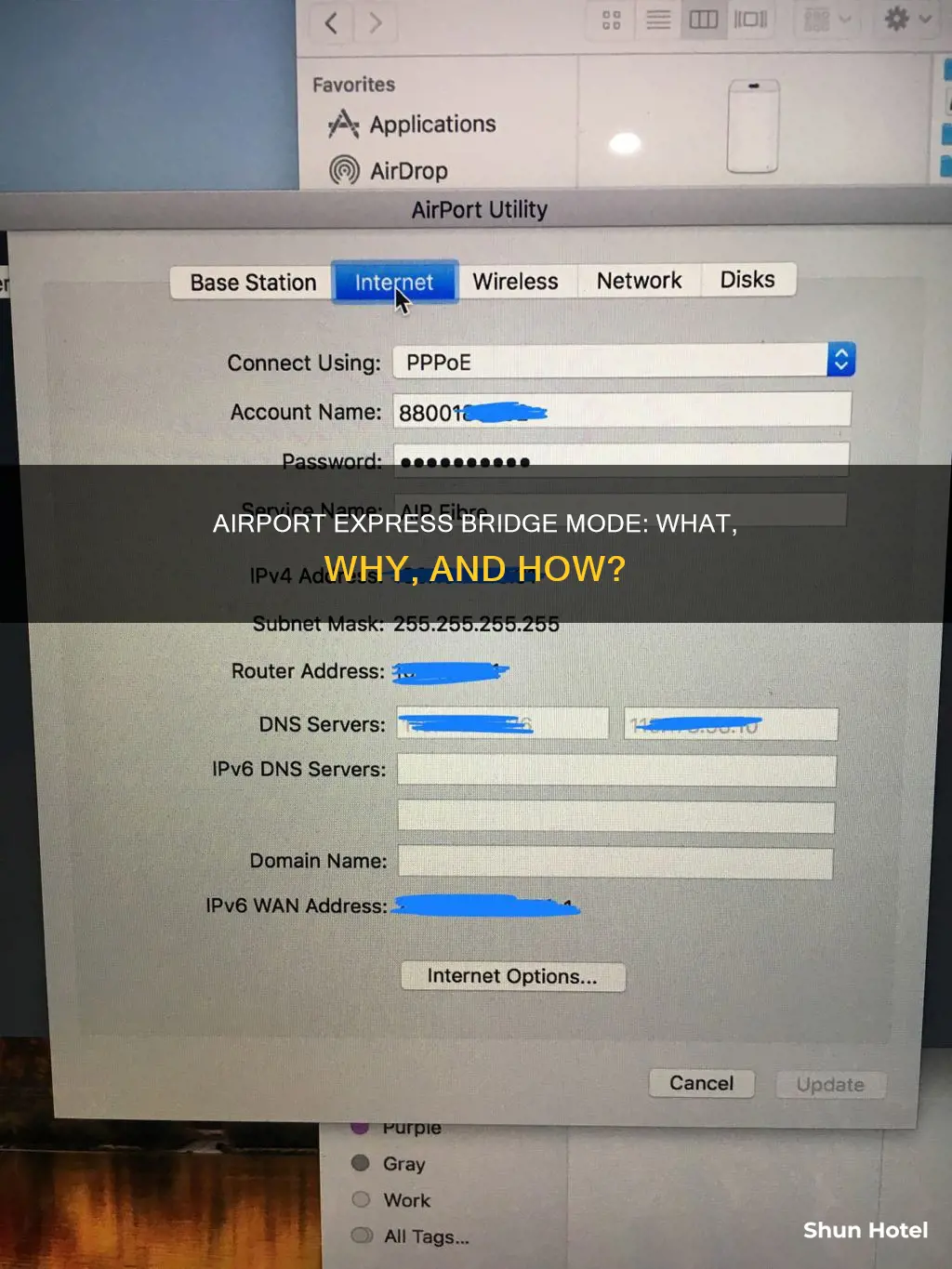 what is airport express bridge mode