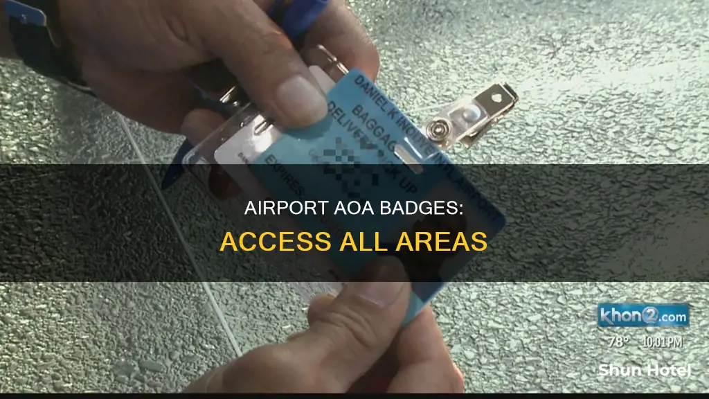 what is an airport aoa badge