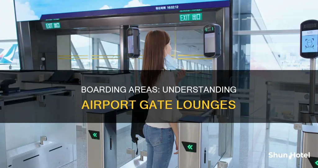what is boarding area in airport