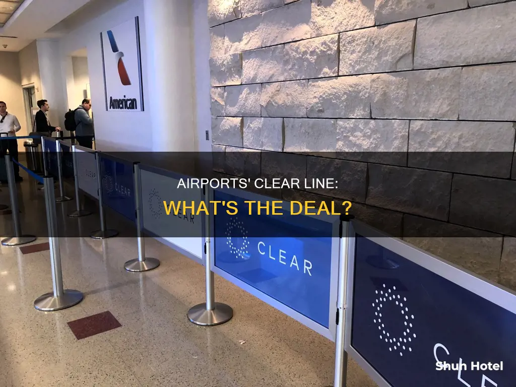 what is clear line at airport