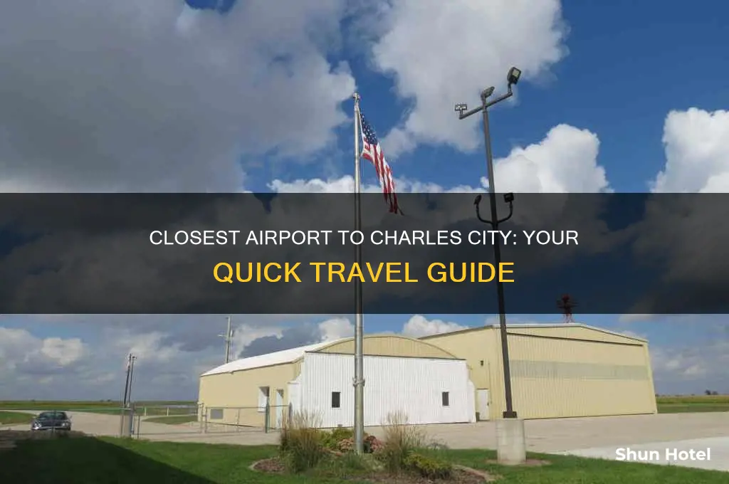 what is closest airport to charles city