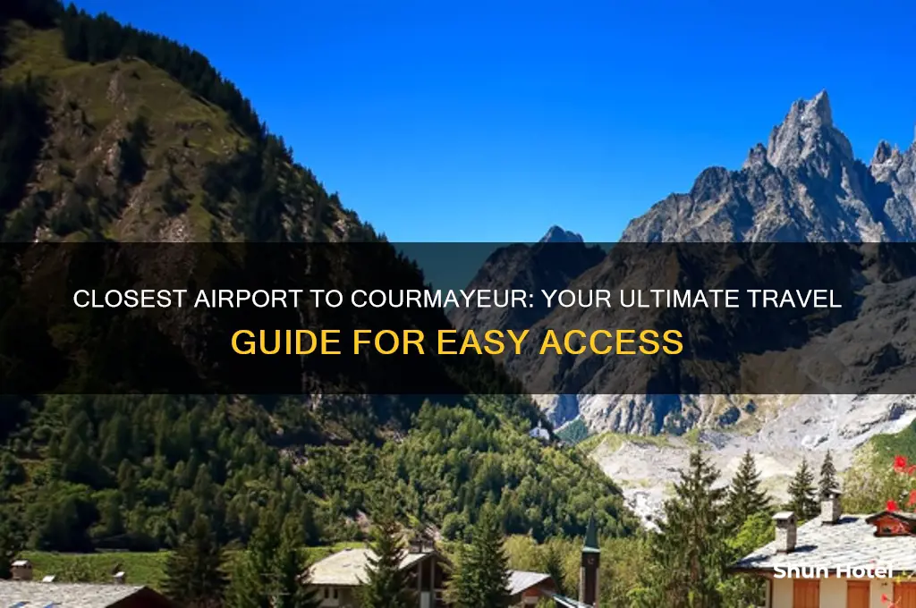 what is closest airport to courmayeur