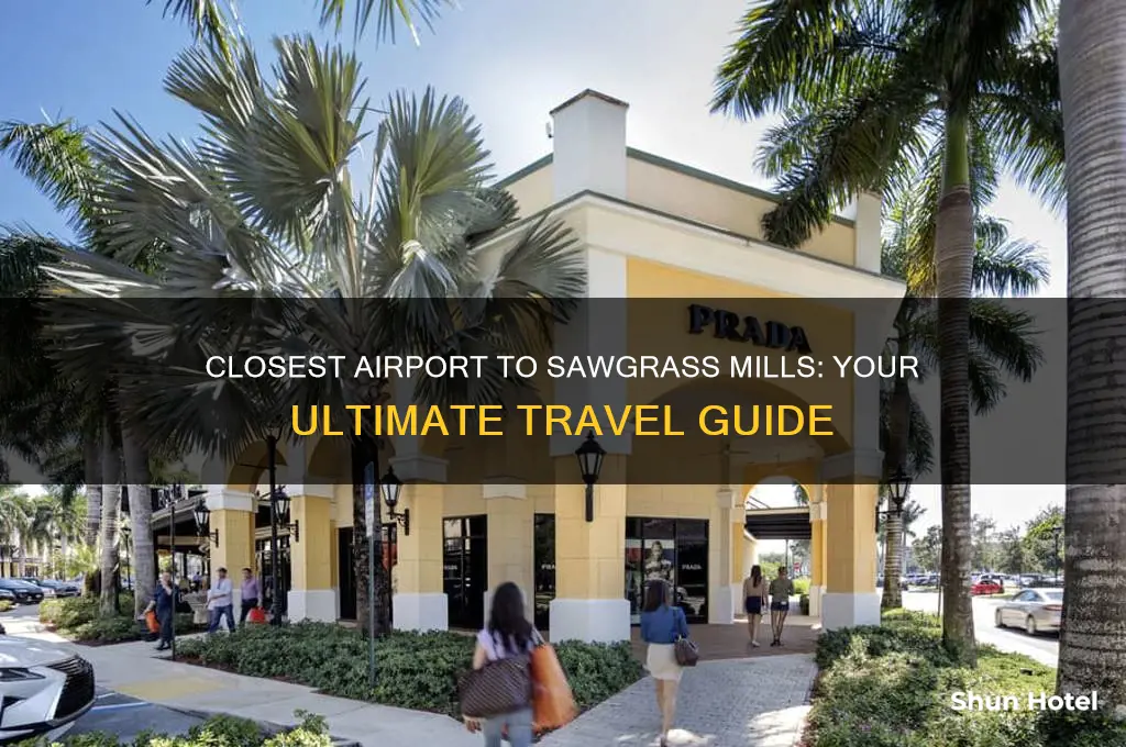 what is closest airport to sawgras