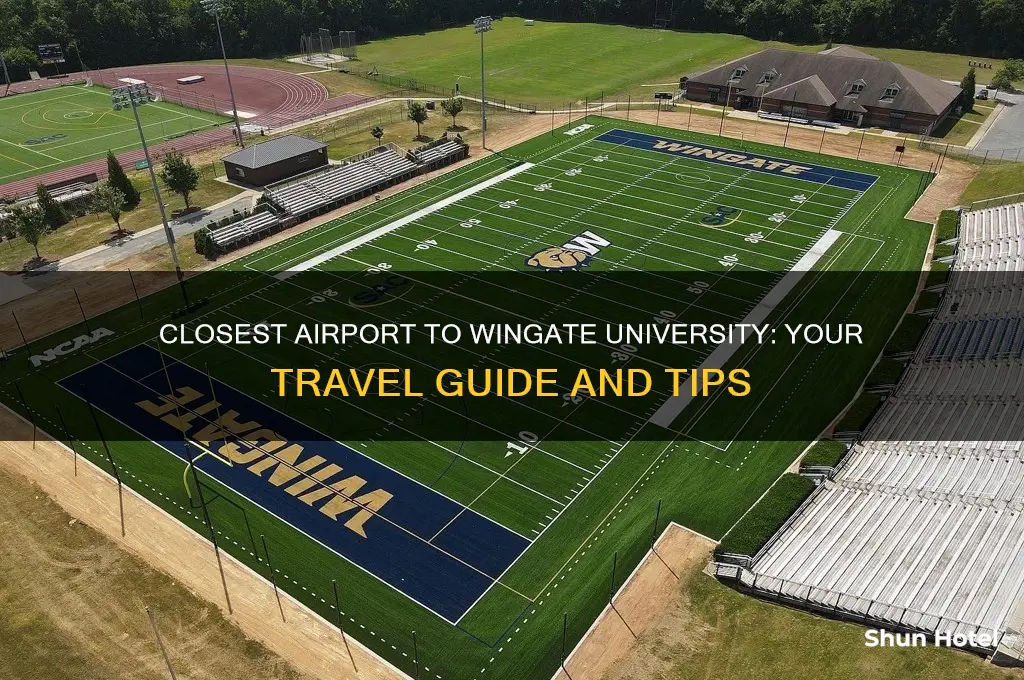what is closest airport to wingate university