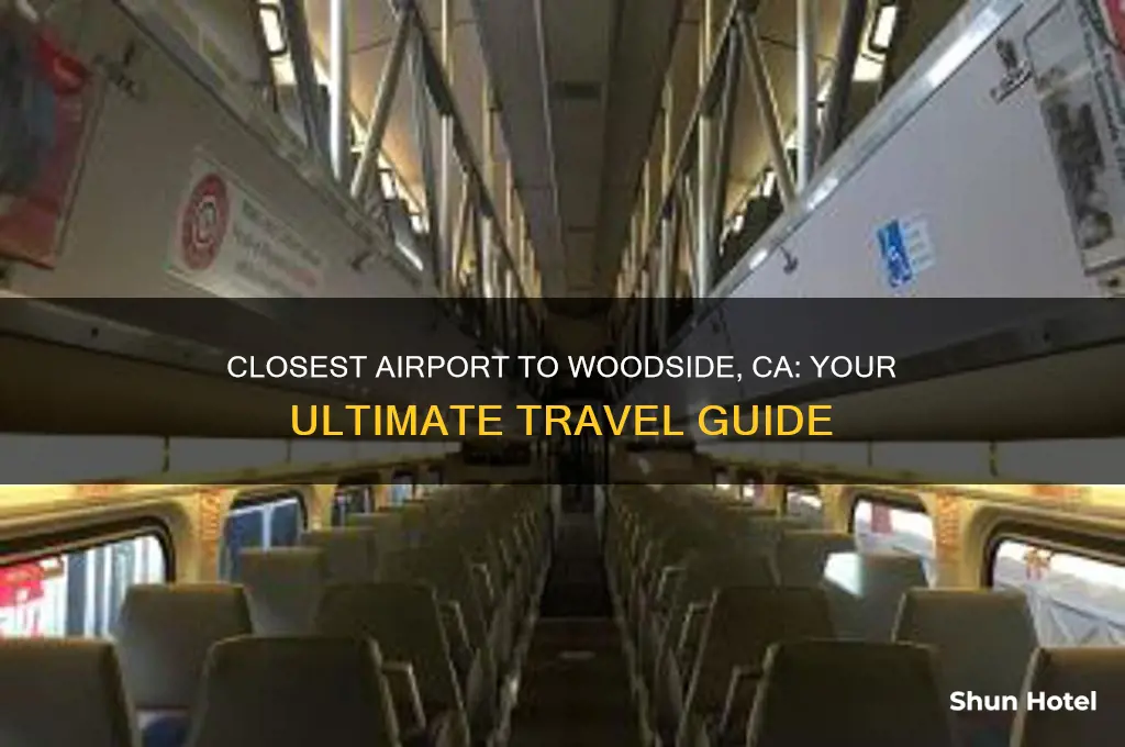 what is closest airport to woodside ca