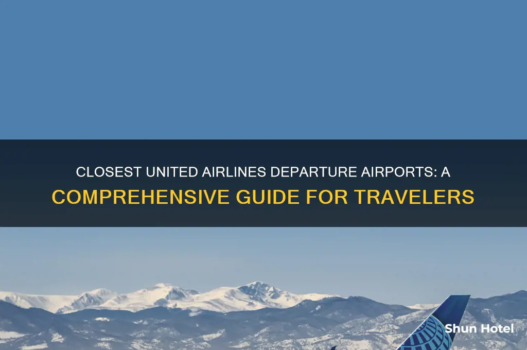 what is closest airport united flies out of