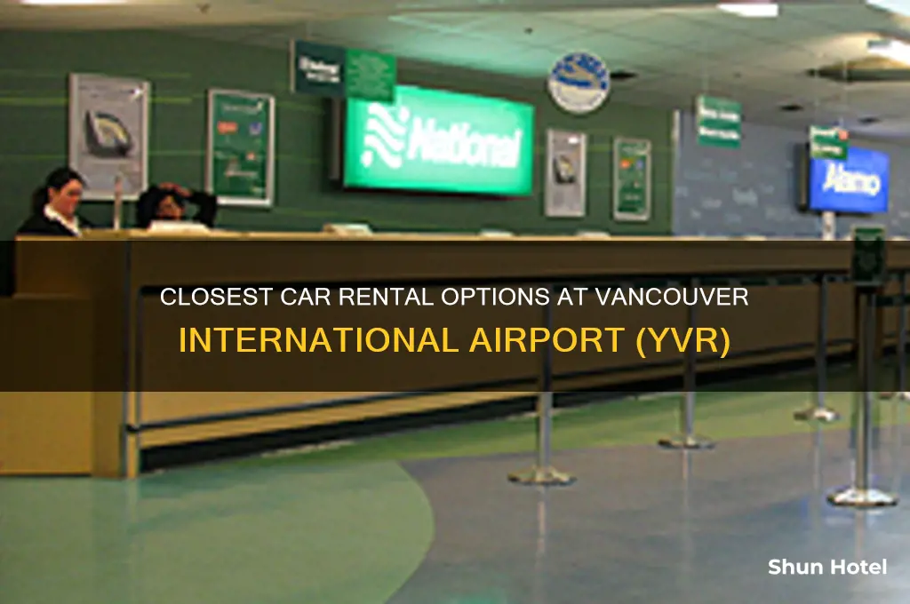 what is closest car rental in vancouver international airport yvr