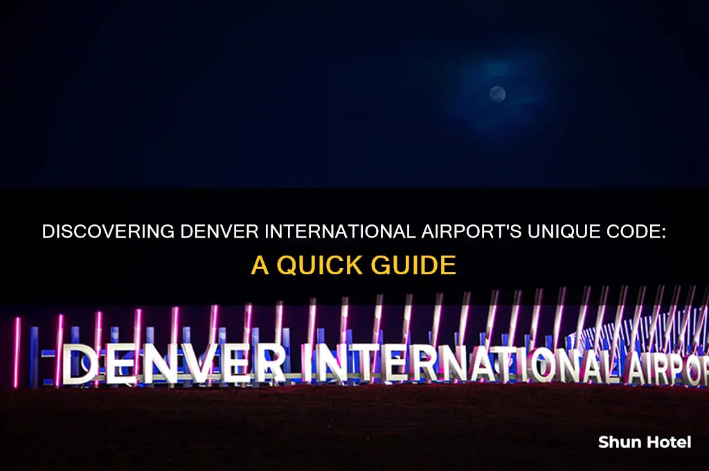 what is denver international airport code
