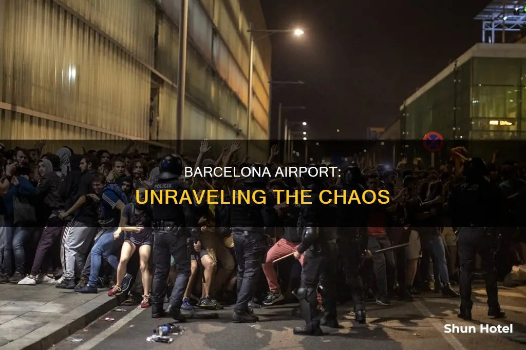 what is happening in barcelona airport