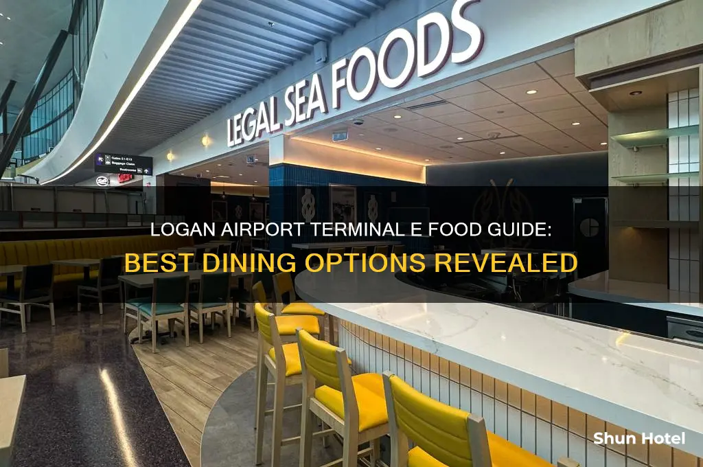 what is in the logan international airport terminal e food