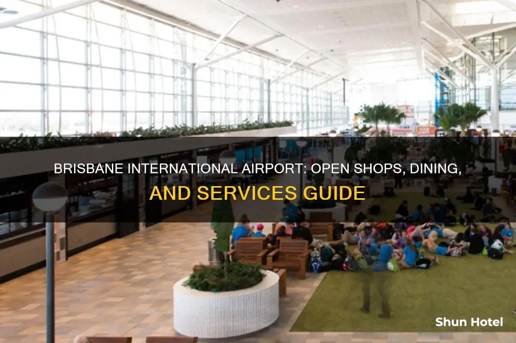 what is open at brisbane international airport