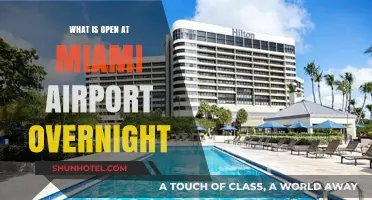 Overnight at Miami Airport: What Stays Open for Travelers?