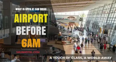 Early Bird's Guide: San Diego Airport Pre-6 AM Open Amenities