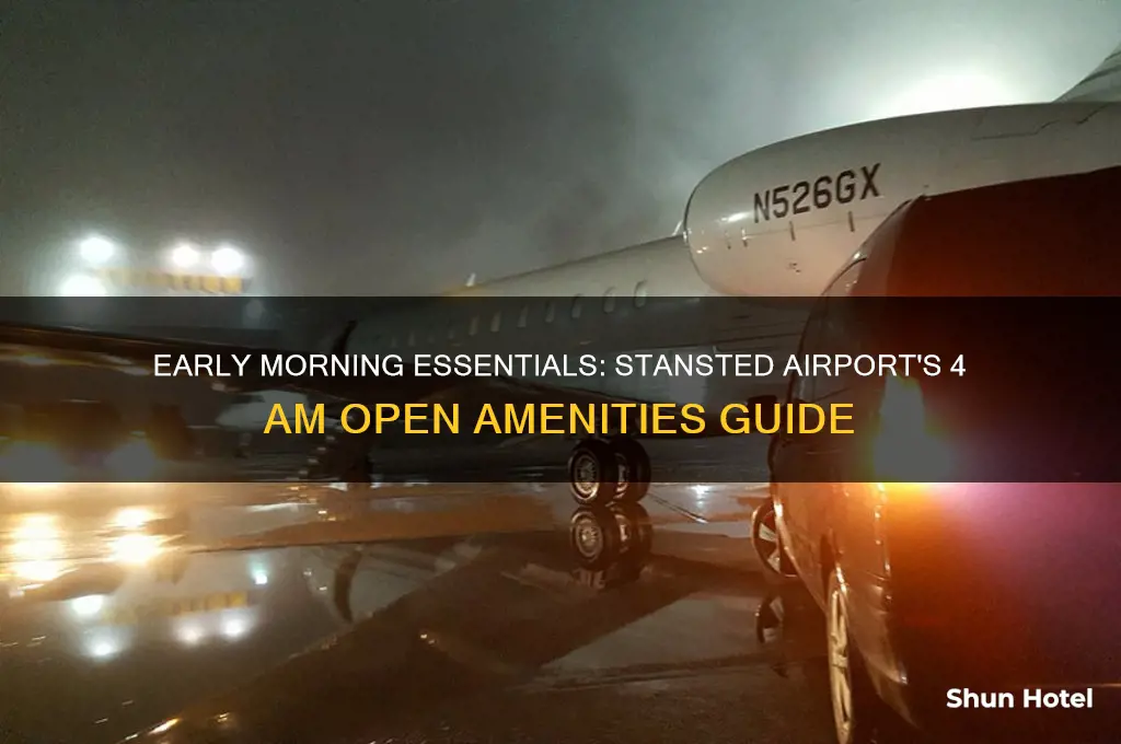 what is open at stansted airport at 4am