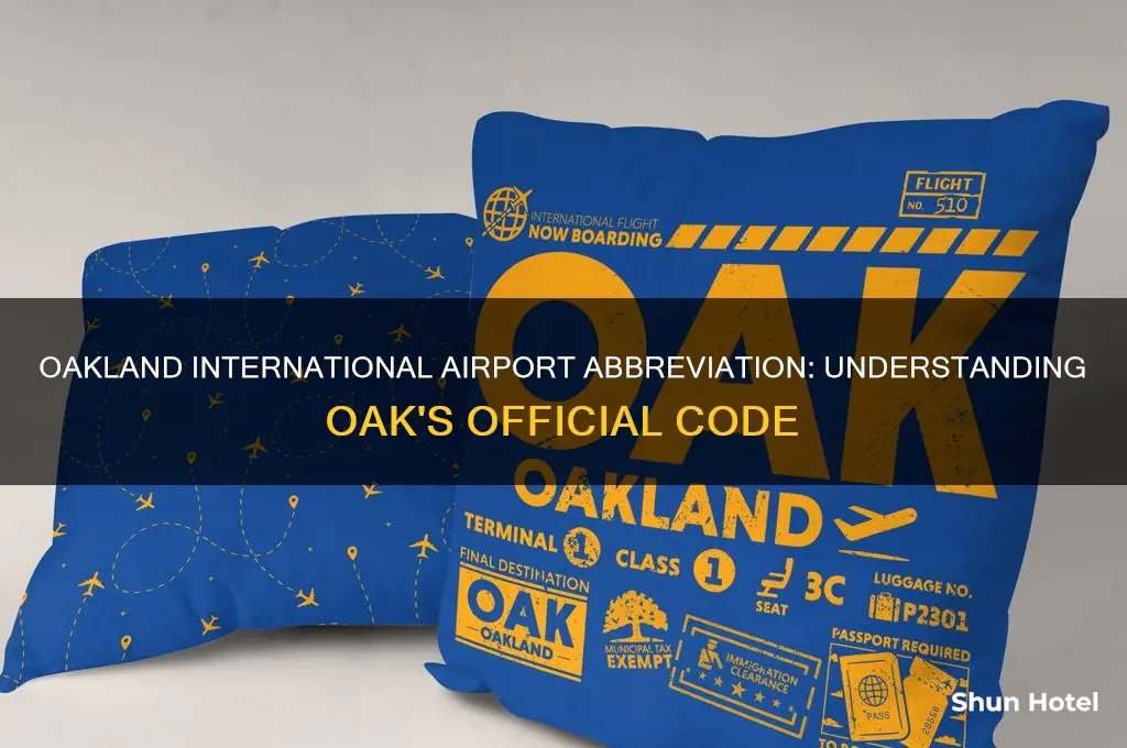 what is the abbreviation for oakland international airport