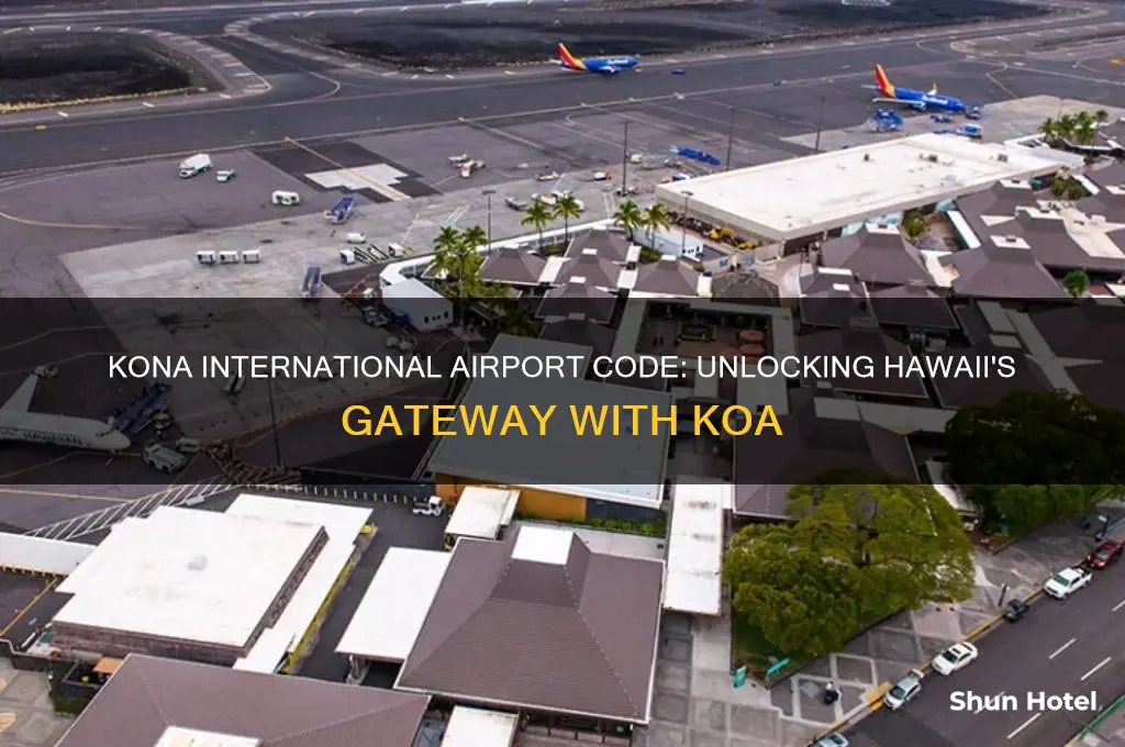 what is the airport code for kona international airport