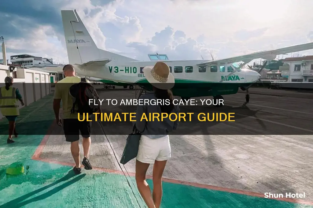 what is the airport to fly in to ambergris caye