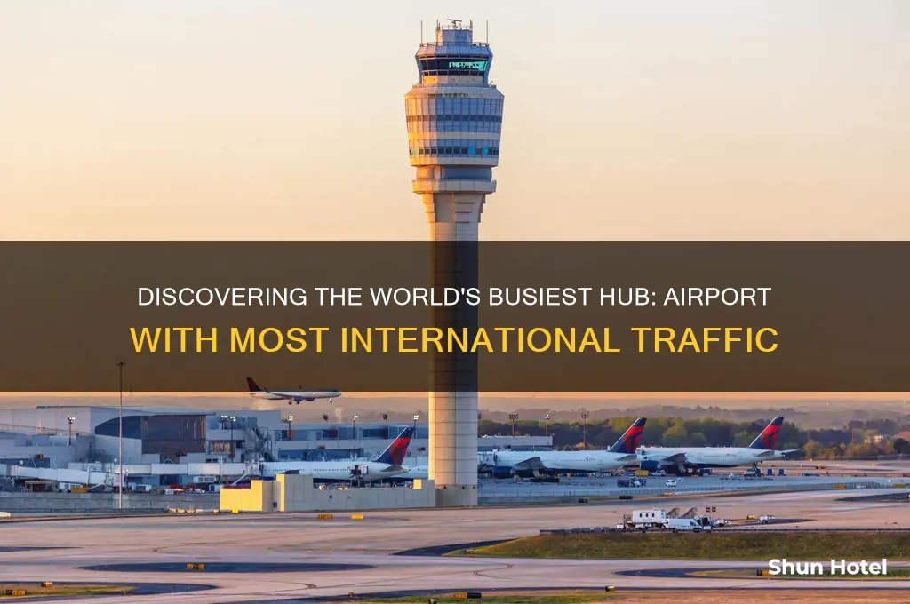 what is the airport with the most international traffic