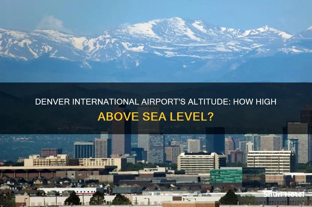 what is the altitude for denver international airport
