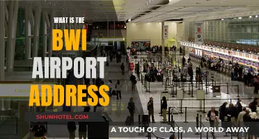 Address Details for Baltimore-Washington International Airport