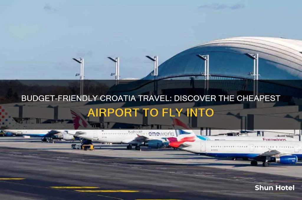 what is the cheapest airport to fly into croatia