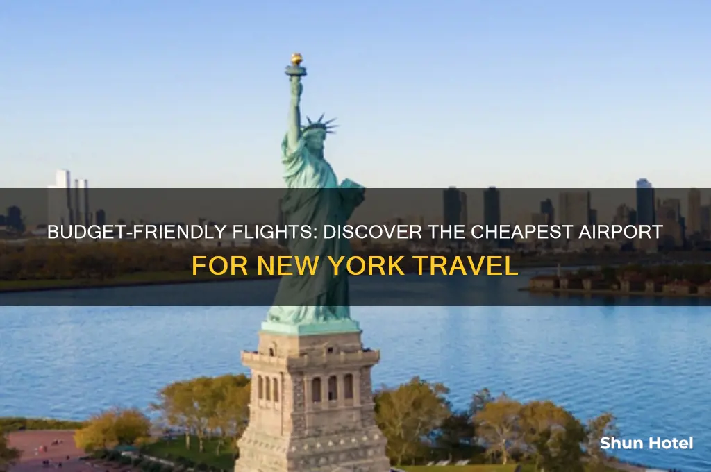 what is the cheapest airport to fly into new york