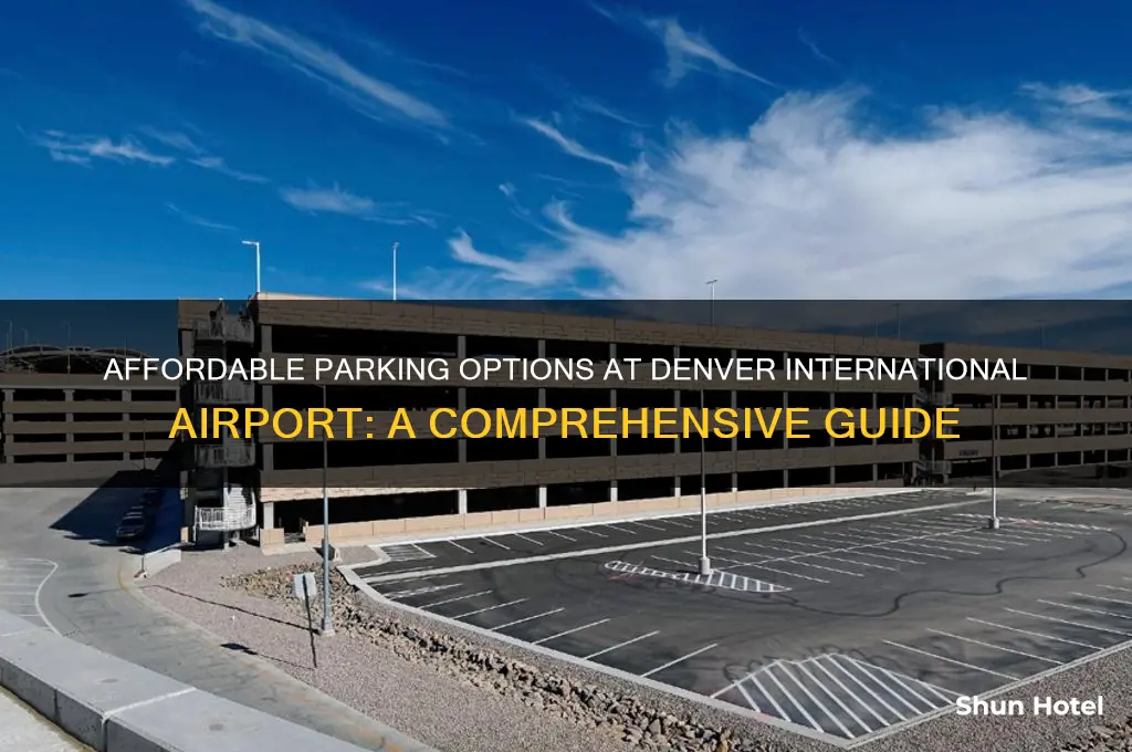 what is the cheapest parking lot at denver international airport