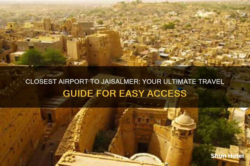 what is the closest airport in jaisalmer