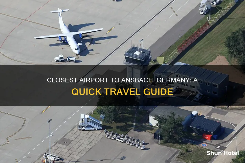 what is the closest airport to ansbach germany