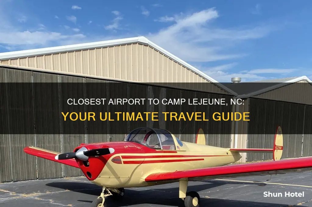 what is the closest airport to camp lejune nc