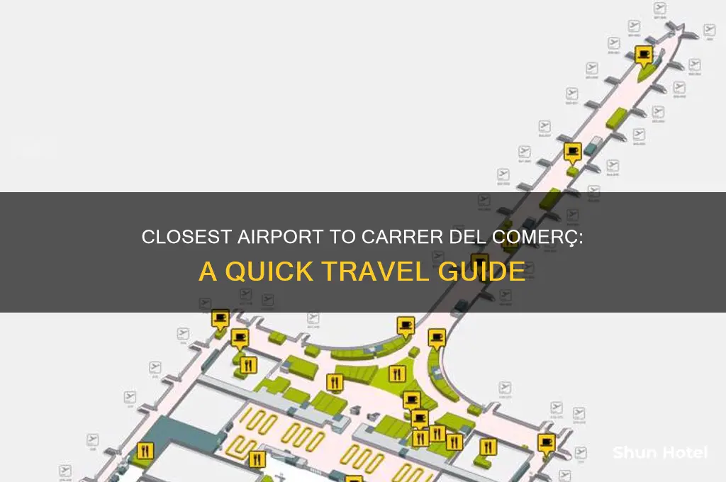 what is the closest airport to carrer del comerc