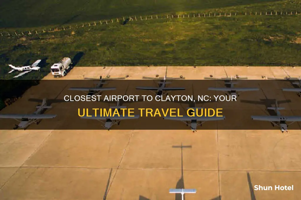 what is the closest airport to clayton nc