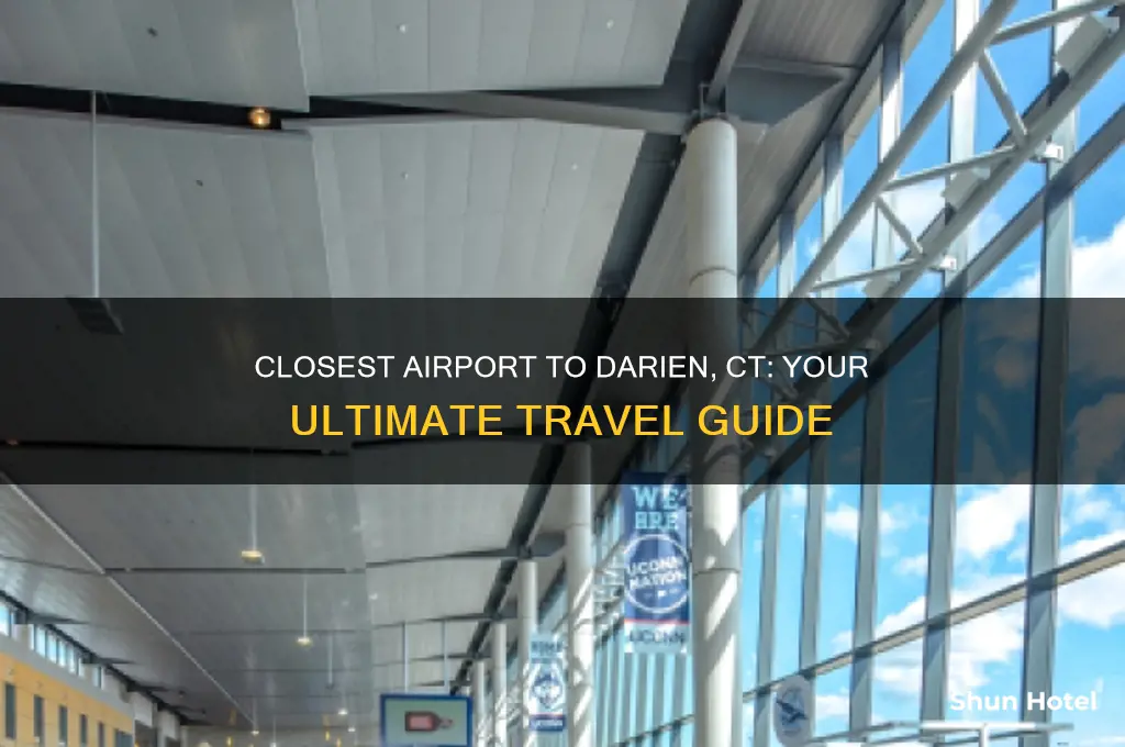 what is the closest airport to darien ct
