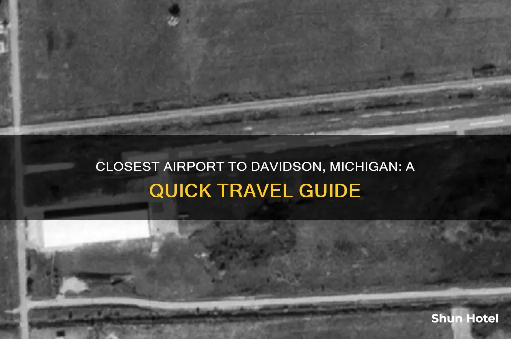 what is the closest airport to davidson michigan