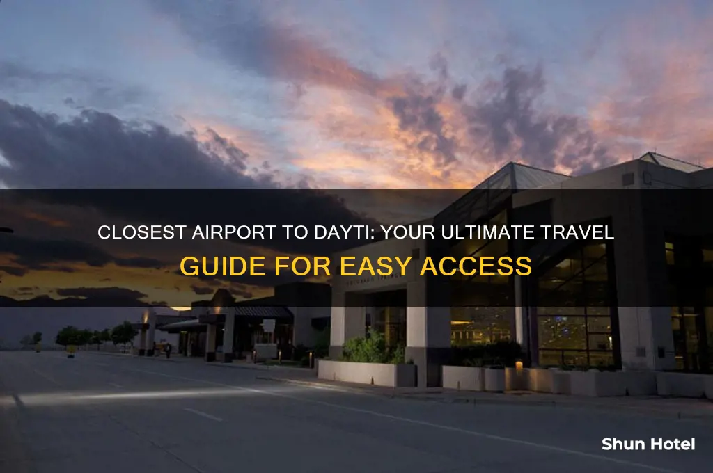 what is the closest airport to dayti