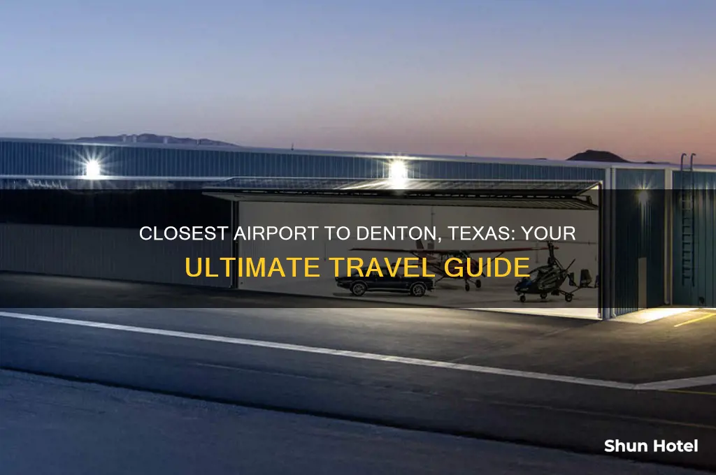 what is the closest airport to denton texas