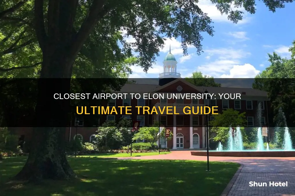 what is the closest airport to elon university