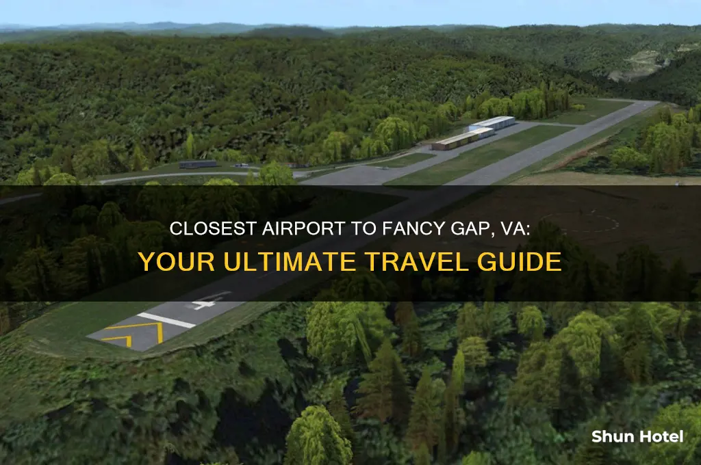 what is the closest airport to fancy gap va