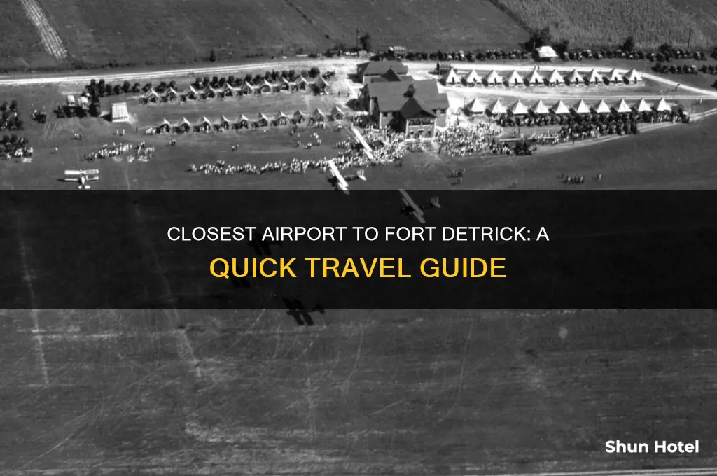 what is the closest airport to fort detrick