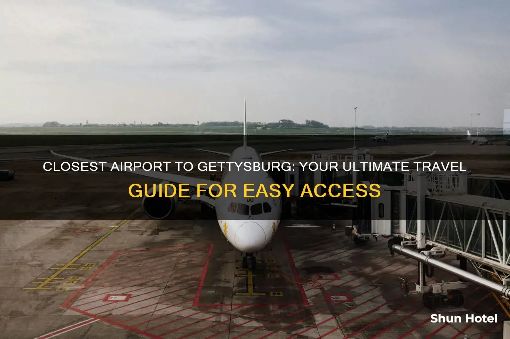 what is the closest airport to gettysburg