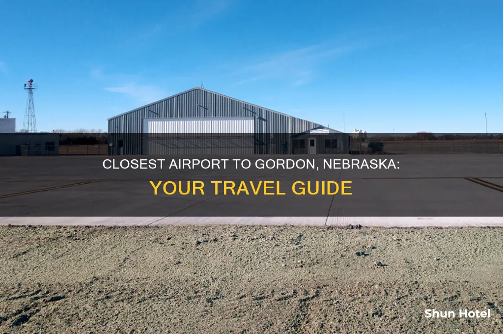 what is the closest airport to gordon nebraska