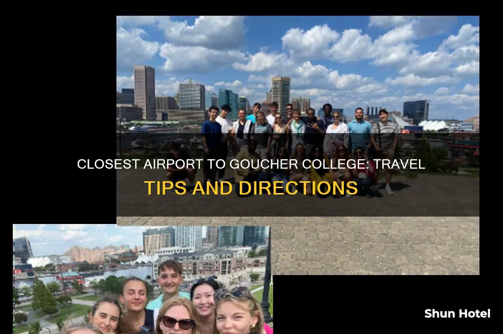 what is the closest airport to goucher college