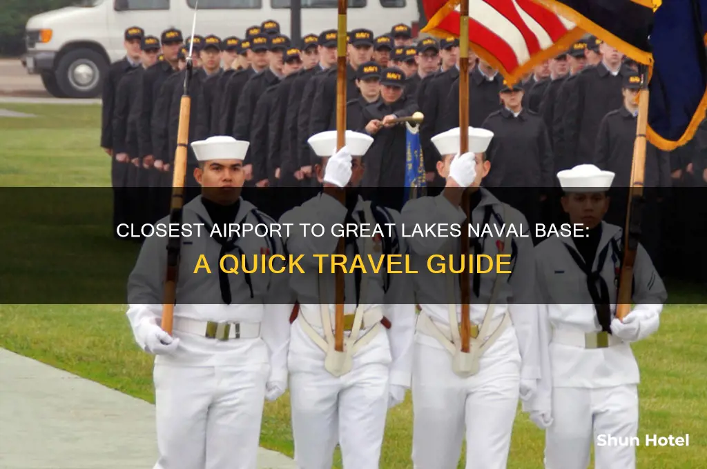 what is the closest airport to great lakes naval base