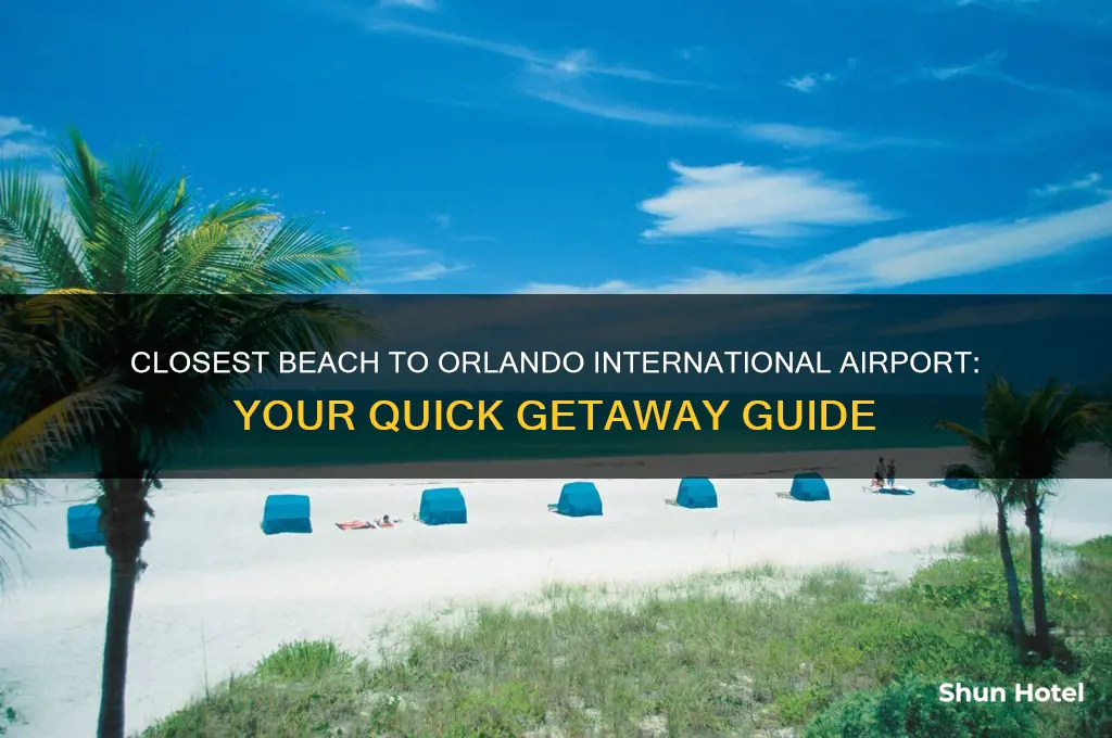 what is the closest beach to orlando international airport